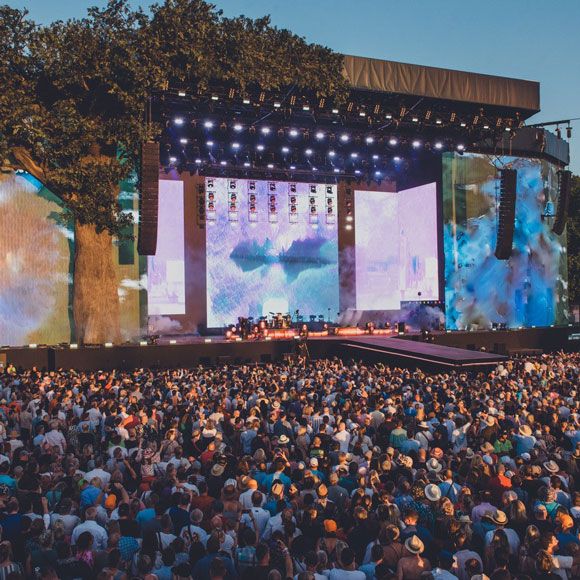 The Great Oak Stage at BST Festival, linking to BA High Life site.