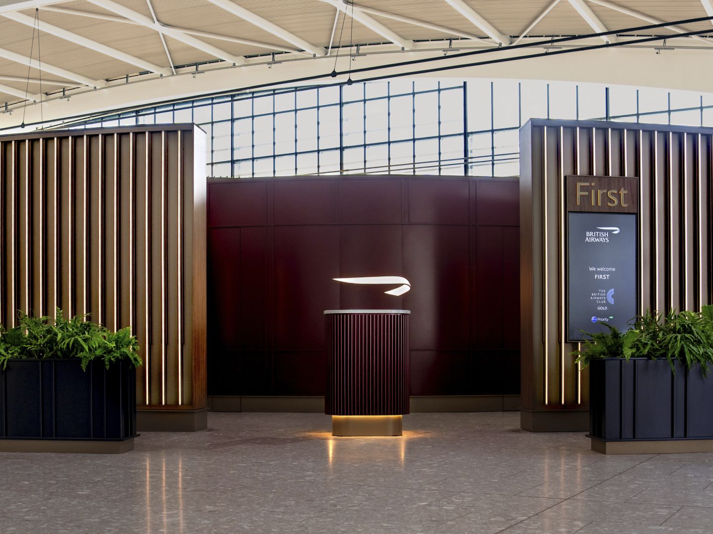British Airways First Dining Room Lhr