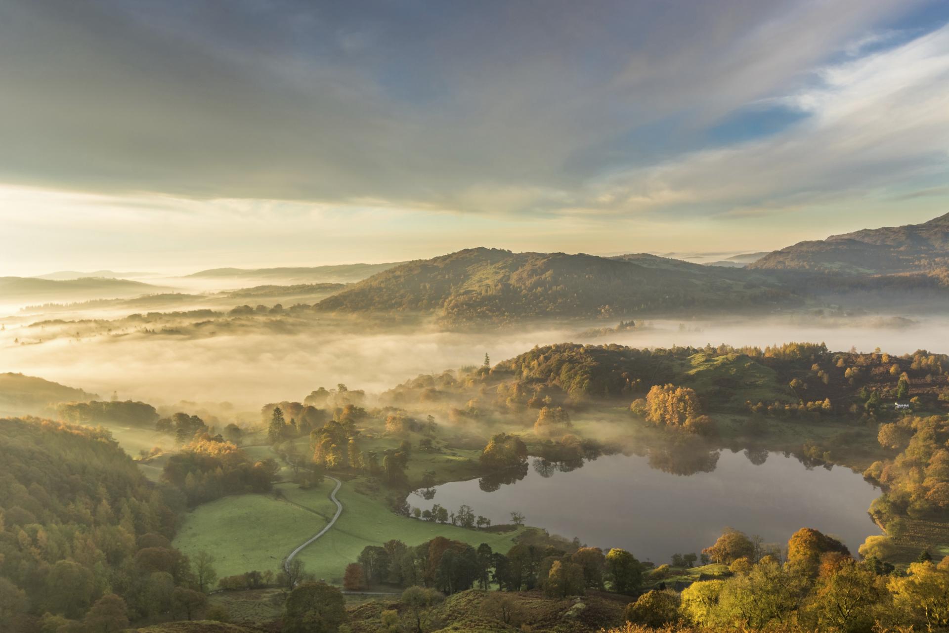 Loughrigg Fell in the English Lake District.